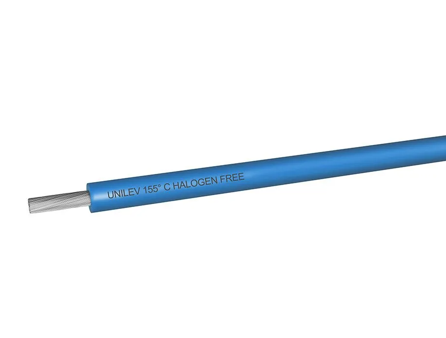 ICC UNILEV halogen-free industrial wire with blue XL-EVA insulation and flexible copper conductor